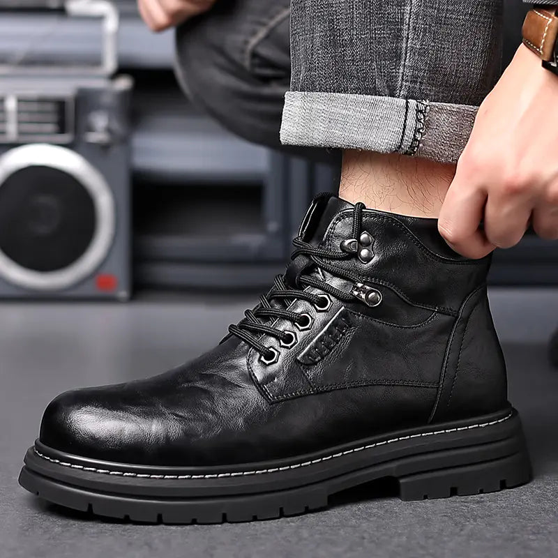 Men's British Style High-top Fashion Boots