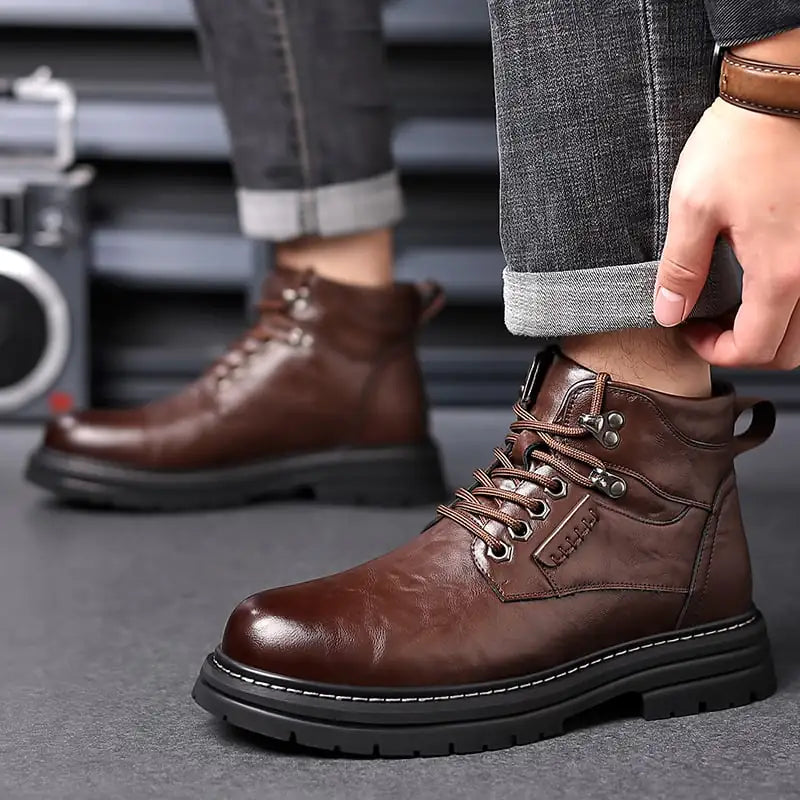Men's British Style High-top Fashion Boots