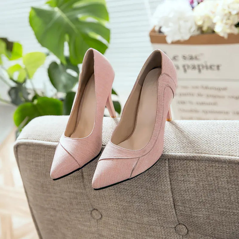 Pointed Toe Plus Size High Heels