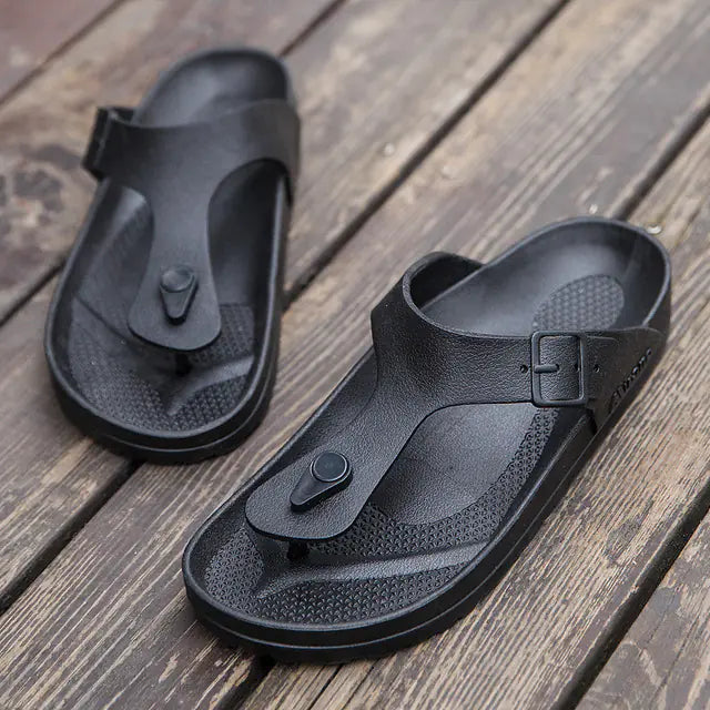 Men's Summer Flip Flops - Casual Non-Slip Beach Shoes