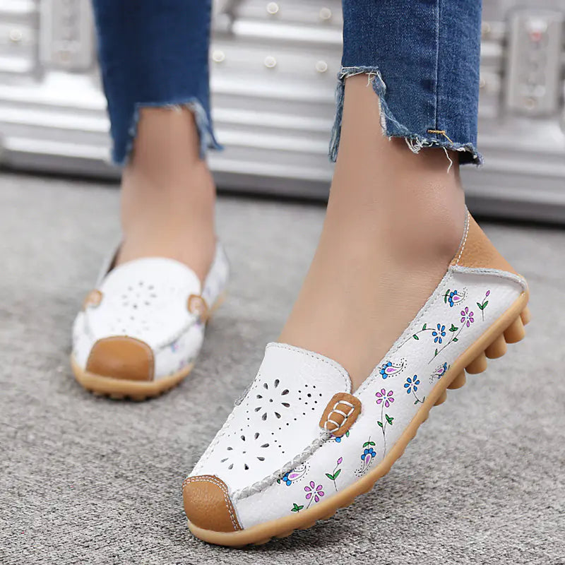 Hollow Dot Shoes for Moms - Flat Style
