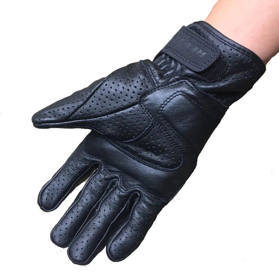 Perforated Breathable Genuine Leather Gloves