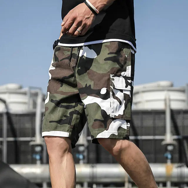 Trendy Men's Loose Camouflage Five-Point Shorts