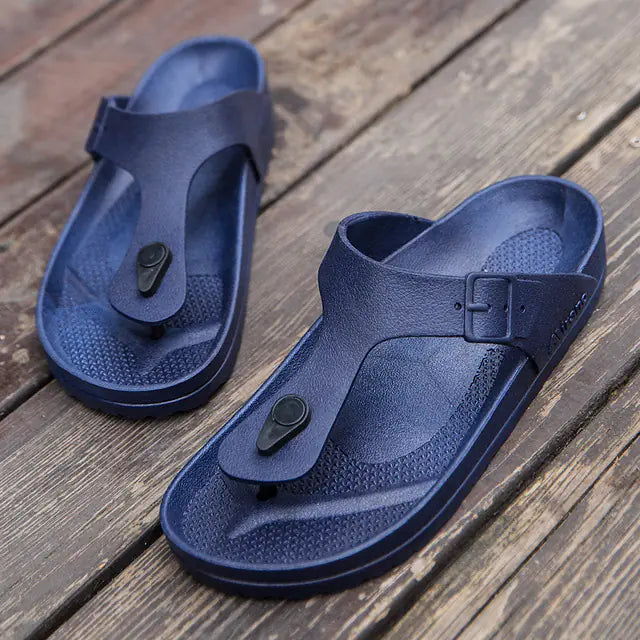 Men's Summer Flip Flops - Casual Non-Slip Beach Shoes