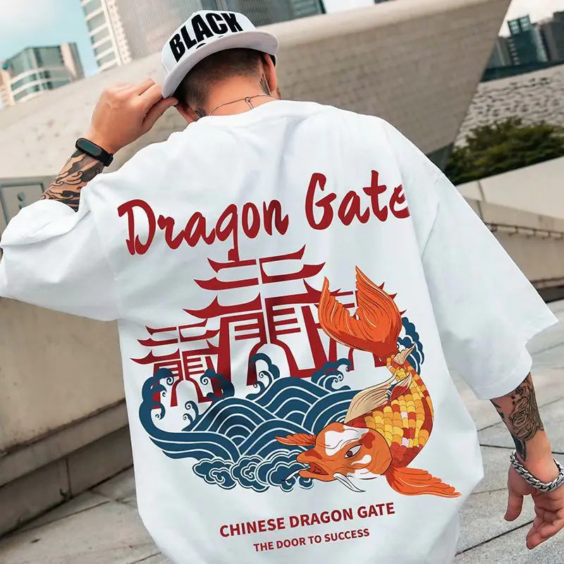 Men's Cotton Gym Basketball T-Shirt - Vintage Y2K Style