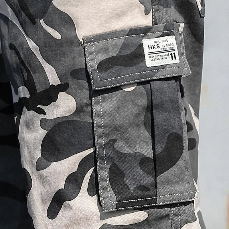 Trendy Men's Loose Camouflage Five-Point Shorts