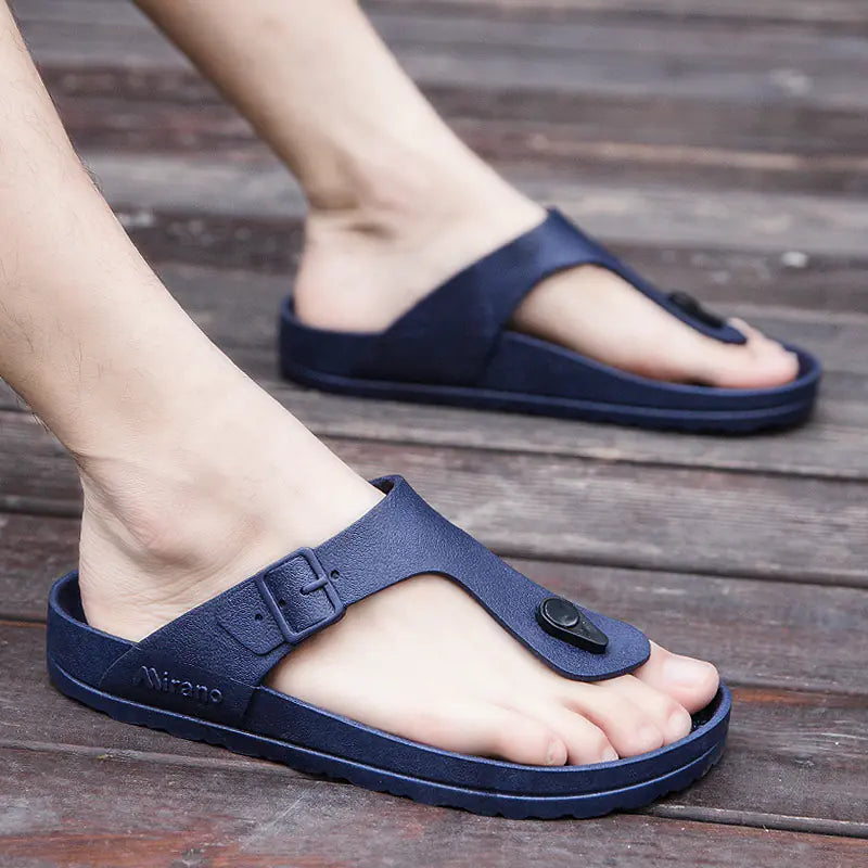 Men's Summer Flip Flops - Casual Non-Slip Beach Shoes