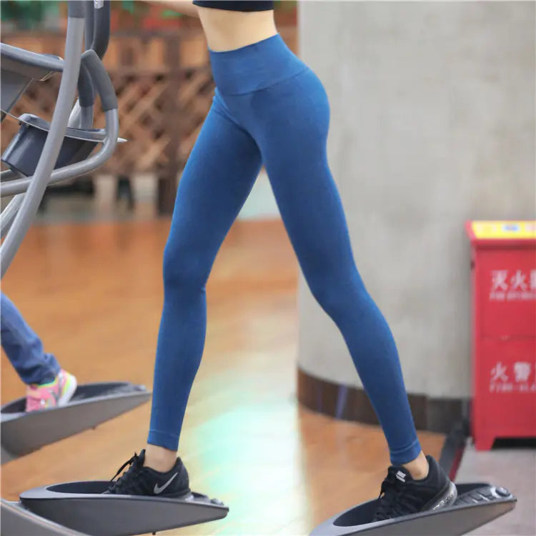 Seamless High-Stretch Yoga and Running Pants
