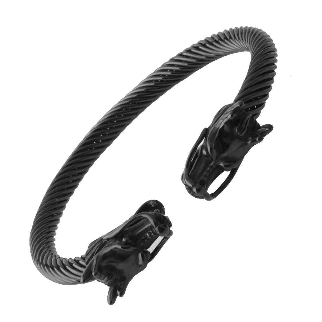 Stainless Steel Wire Rope Open-ended Bracelet