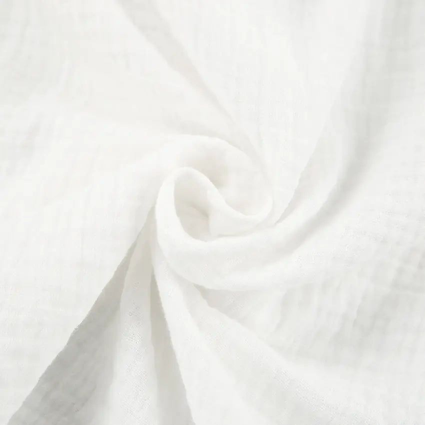 2023 Women's White Cotton Pajama Set with Cardigan