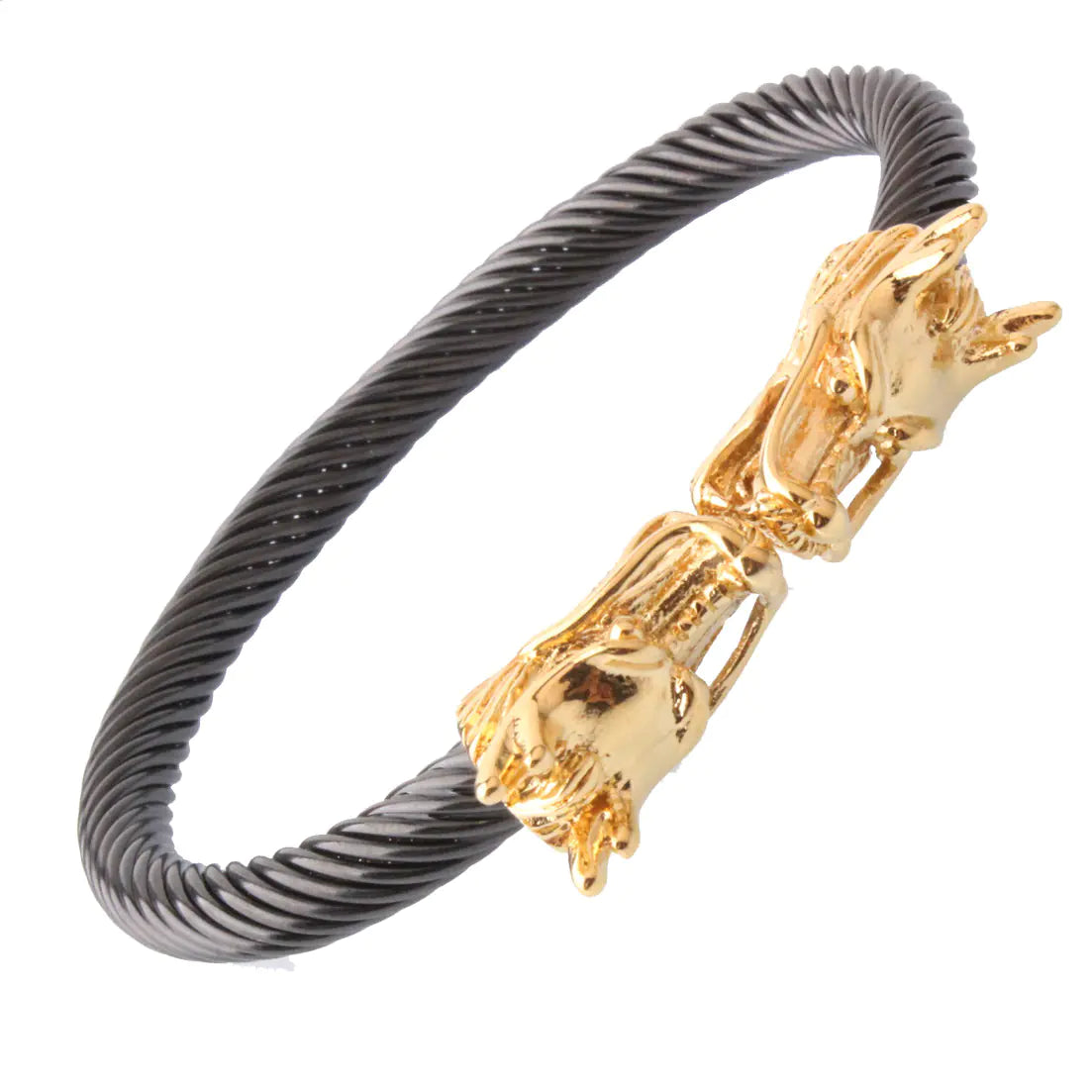 Stainless Steel Wire Rope Open-ended Bracelet