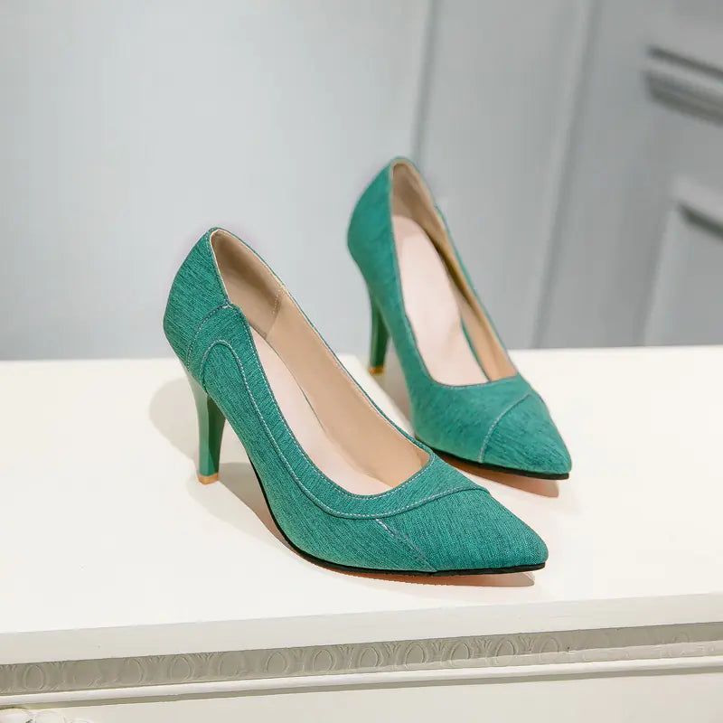 Pointed Toe Plus Size High Heels