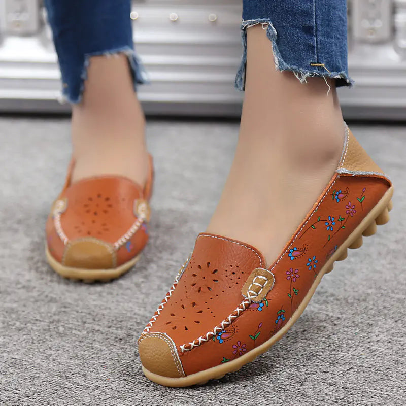 Hollow Dot Shoes for Moms - Flat Style