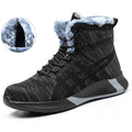 Men's Winter Plush Safety Work Boots - Warm & Breathable